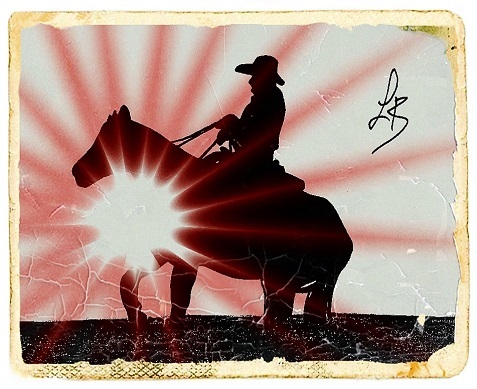 Cowboy tramonto rosso2 min